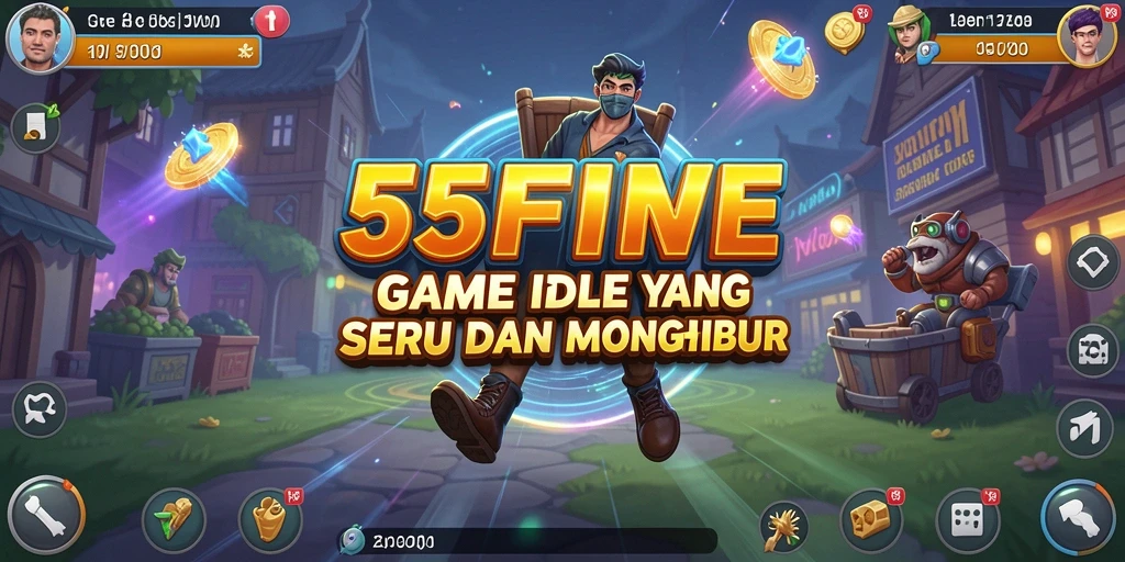 Tampilan gameplay 55FIVE yang menawan dan interaktif.