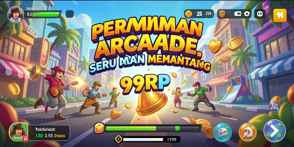 Tampilan gameplay 99RP yang penuh warna dan seru.