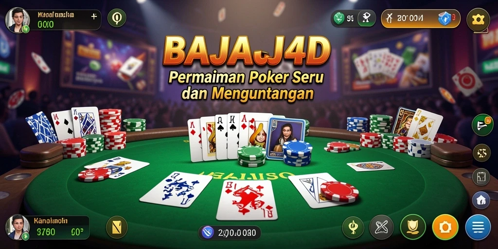 Screenshot gameplay BAJAJ4D menampilkan suasana poker yang seru dan kompetitif.