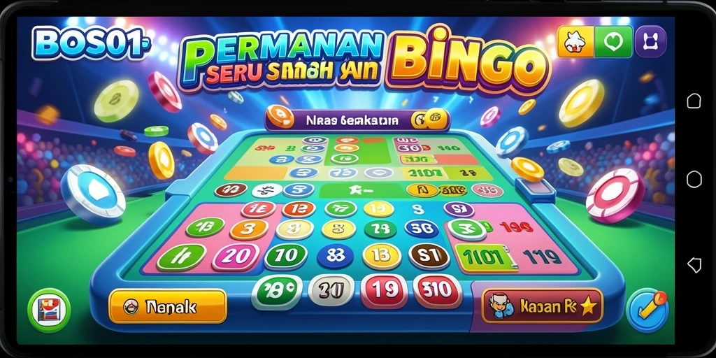 Tampilan gameplay seru di BOS01 saat bermain Bingo.