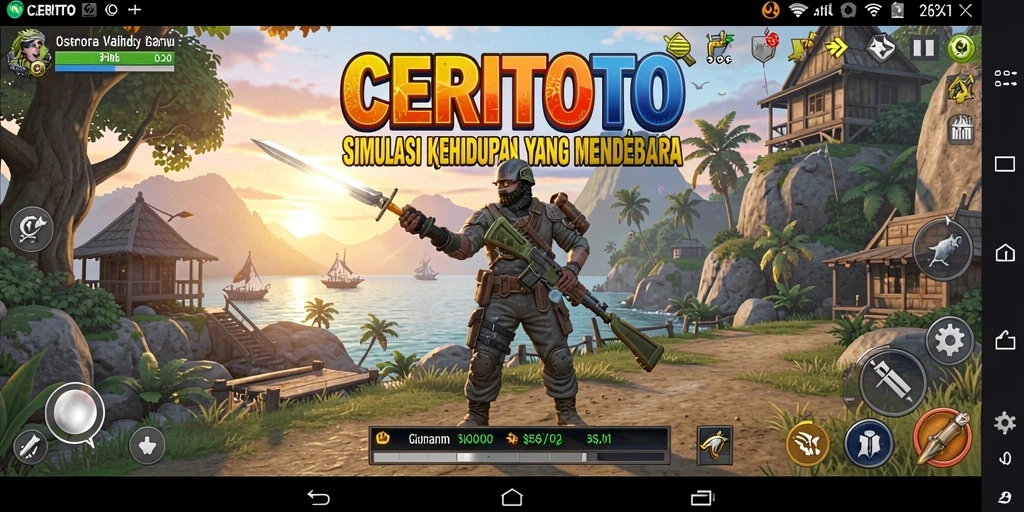 Screenshot menunjukkan gameplay CERITOTO yang menarik dan penuh interaksi.