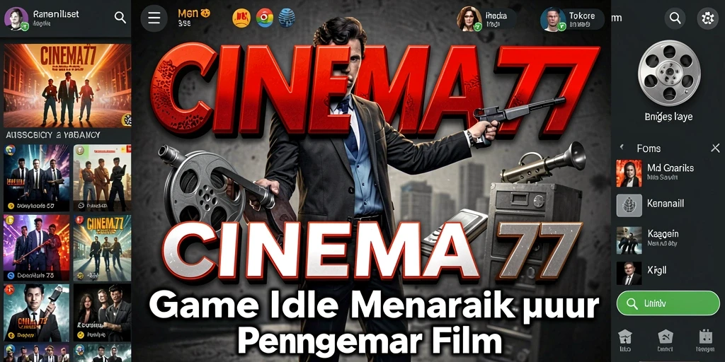 Screenshot CINEMA77 menunjukkan gameplay manajerial yang menarik dan interaktif.