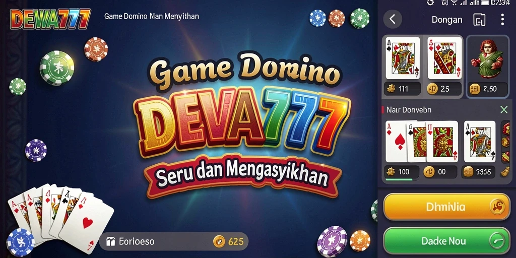 Tampilan gameplay DEWA777 yang menarik dan interaktif.