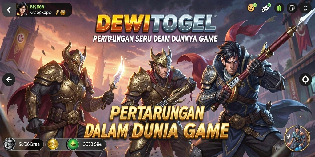 Tampilan aksi seru dari gameplay DEWITOGEL di arena pertempuran.