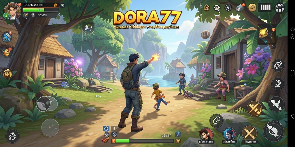 Gameplay DORA77 dengan grafis simulasi yang memukau.