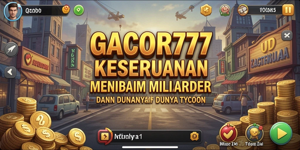 Screenshot GACOR777 menunjukkan kesenangan dalam membangun kerajaan bisnis.