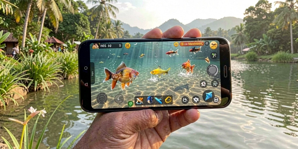 Tangkapan ikan yang mengesankan dalam gameplay H03.