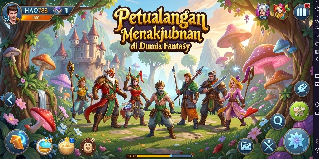 Tangkapan layar gameplay HAO788 yang menampilkan aksi seru dalam dunia petualangan.