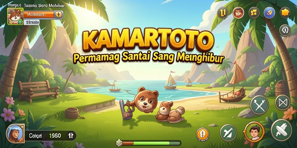 Tampilan gameplay KAMARTOTO yang santai dan menghibur.