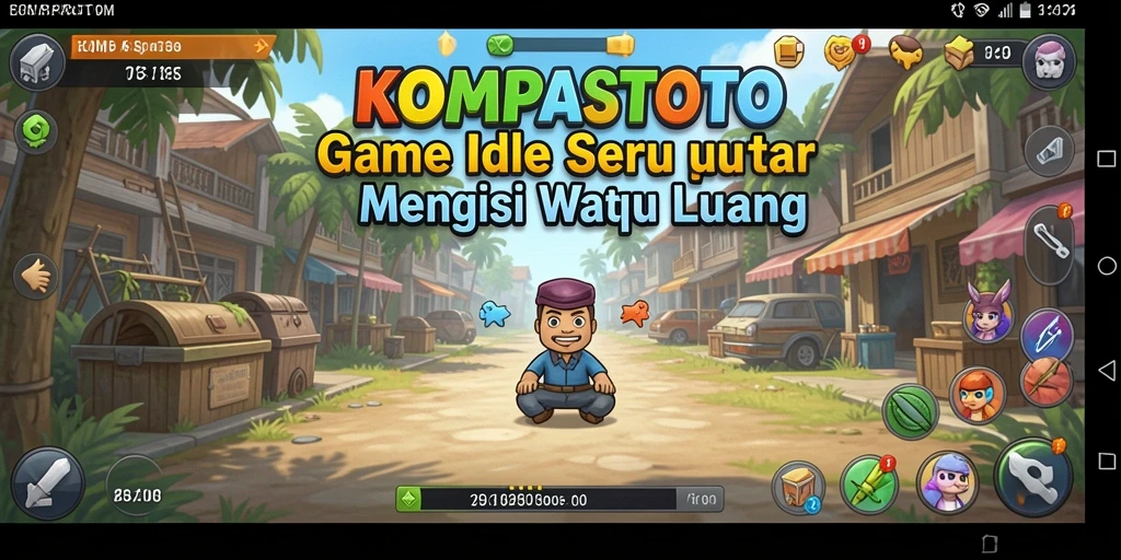 Gameplay KOMPASTOTO yang menarik dan menyenangkan saat idle.