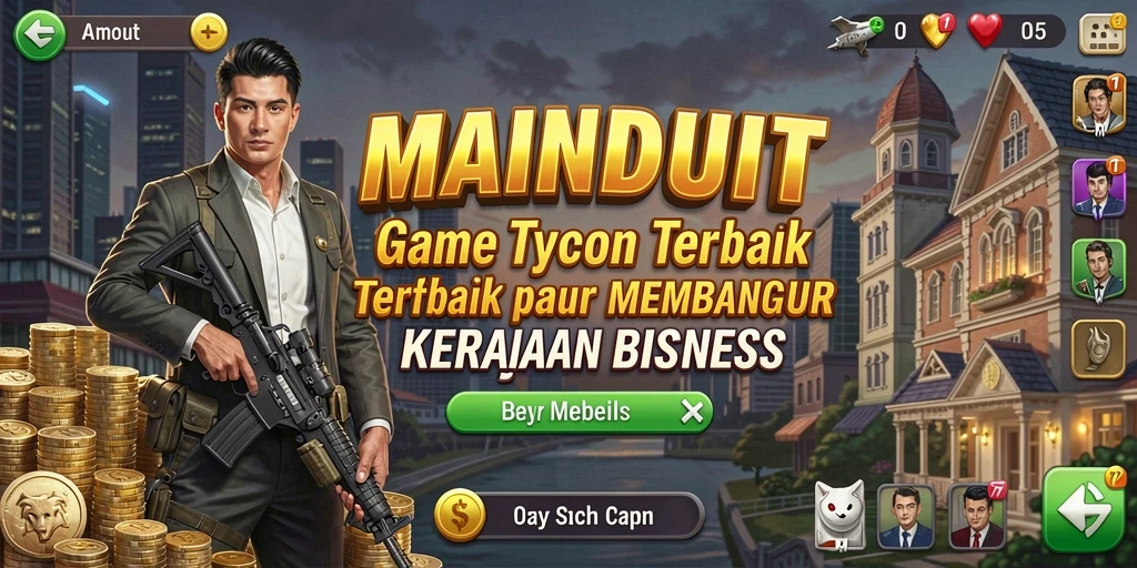 Gameplay seru saat membangun kerajaan bisnis di MAINDUIT.