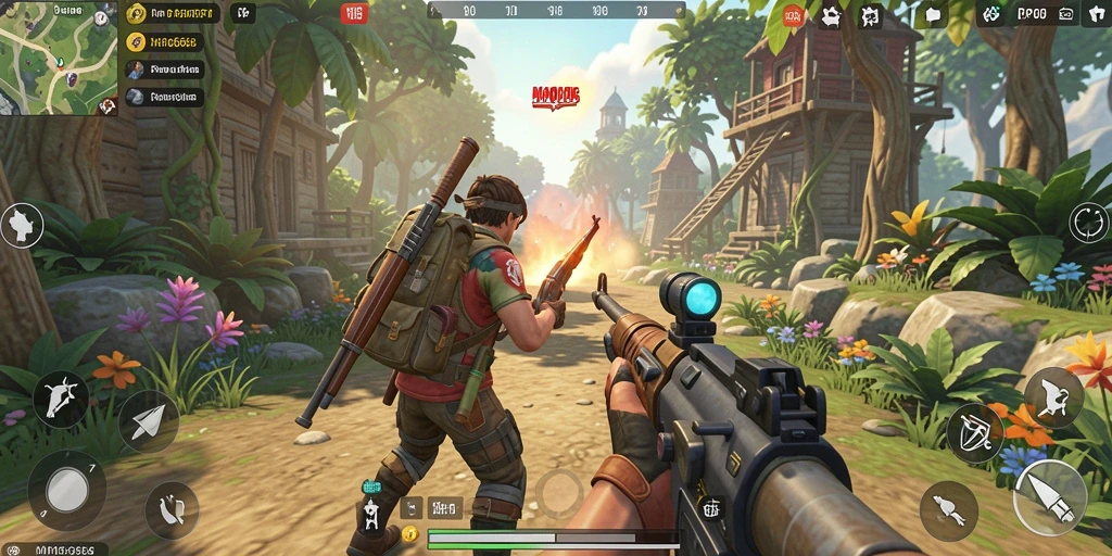 Tampilan aksi seru dari gameplay MPO666 yang memukau.