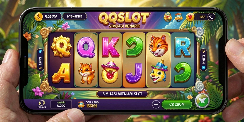 Tampilan gameplay menarik dalam QQSLOT yang menggugah selera.