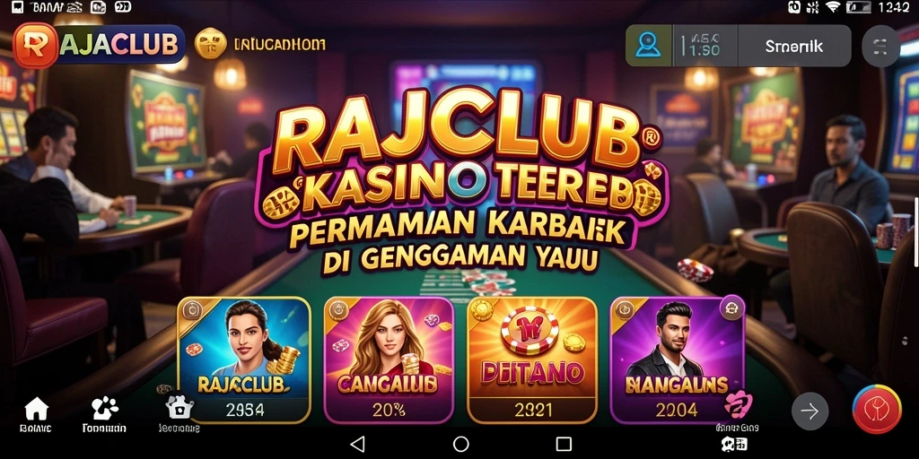 Screenshot gameplay RAJACLUB dengan tampilan mendebarkan dan interaktif.