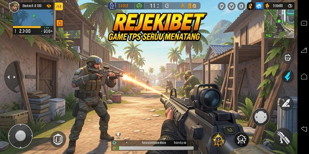 Tampilan gameplay mendebarkan dalam REJEKIBET.