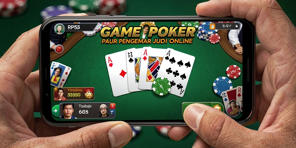 Tampilan menarik dari gameplay Poker di RP55