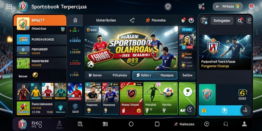 Tampilan gameplay taruhan olahraga yang menarik dan interaktif.