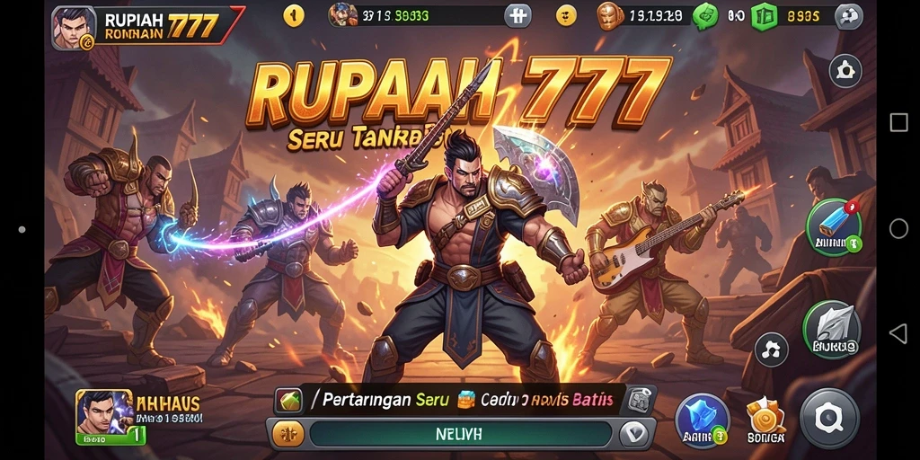 Screenshot menarik dari gameplay RUPIAH777, menunjukkan aksi pertarungan yang seru.