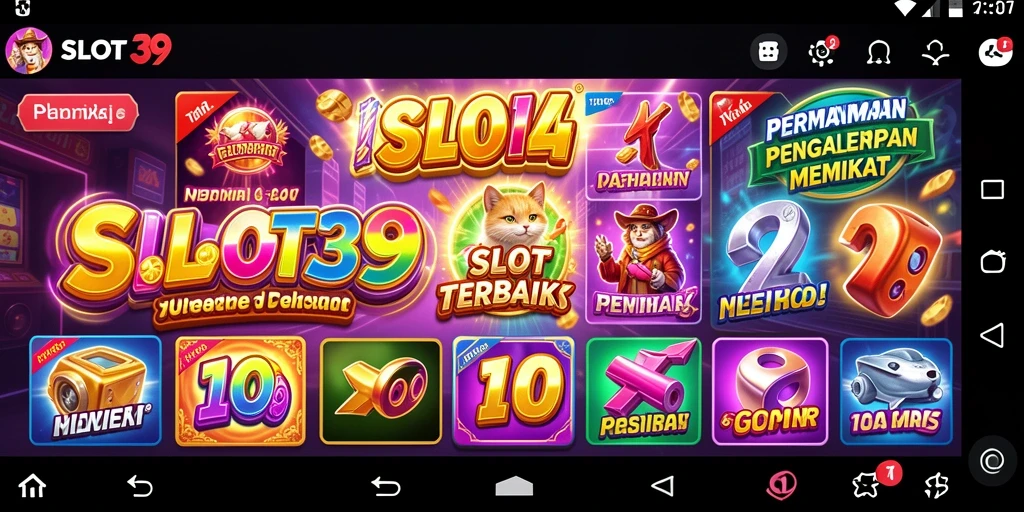 Tampilan gameplay SLOT39 yang menarik dan penuh warna.