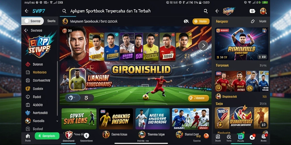 Tampilan antarmuka SVIP7 saat melakukan taruhan olahraga.