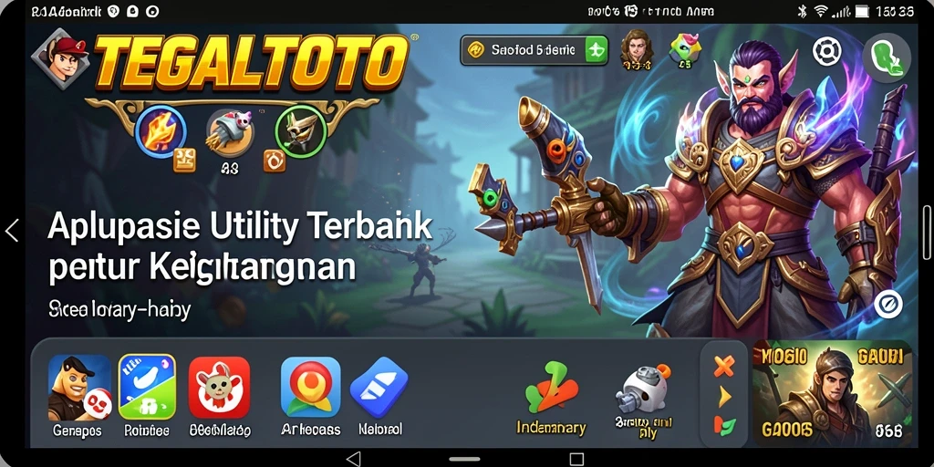 Tampilan antarmuka TEGALTOTO yang sederhana dan informatif.