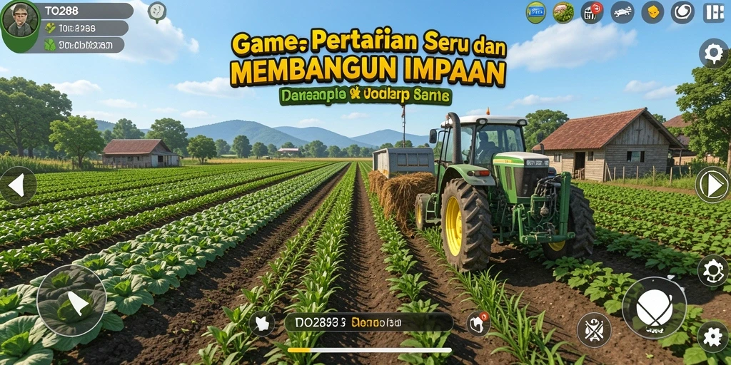 Screenshoot permainan TO288 menampilkan aktivitas bertani yang seru dan interaktif.
