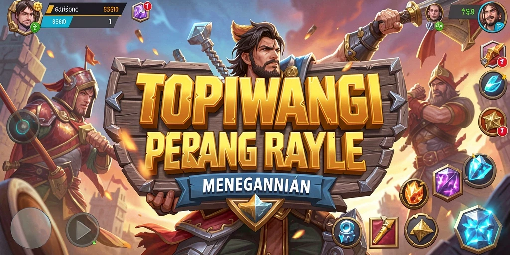 Gameplay seru dan menegangkan di battle royale TOPIWANGI.