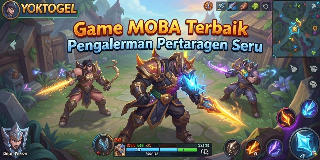 Tampilan gameplay seru dari YOKTOGEL dengan berbagai hero yang beraksi.